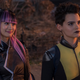 From left to right: Shioli Kutsuna as Yukio and Brianna Hildebrand as Negasonic Teenage Warhead.